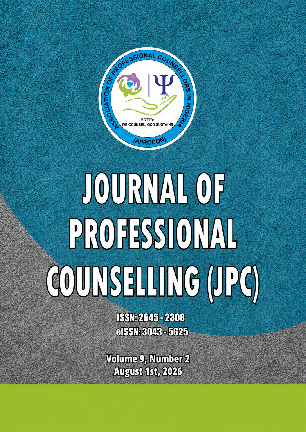 					View Vol. 9 No. 2 (2026): Journal of Professional Counselling 
				